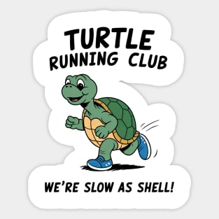 Turtle Running Club Sticker